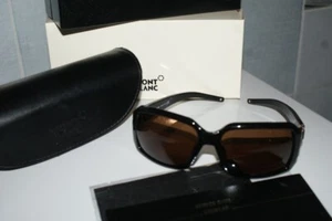 MONT BLANC***** Sonnenbrille Vintage schwarz mit allem Zubehör Neu m. Karton - Bild 1 von 10