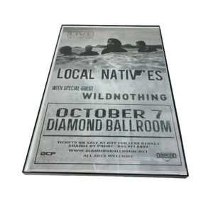 NATIVI LOCALI Live In Concert Diamond Ballroom Gig 11”x17” poster 2013 incorniciato - Foto 1 di 4