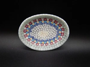 Zierliche Millefiori ovale Schmuckstücke - Anstecknadel Schale - Bild 1 von 2