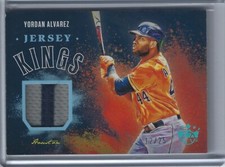 2020 Panini Diamond Kings Jersey Kings Holo Blue Yordan Alvarez RC /25 #JK-YA