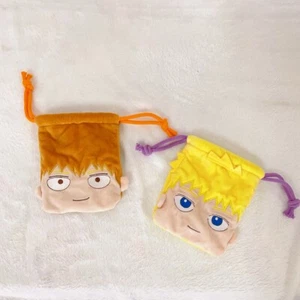 Mob Psycho 100 Plush Purse Storage Bag Wallet Anime Coin Purse Drawstring Bag - Picture 1 of 8