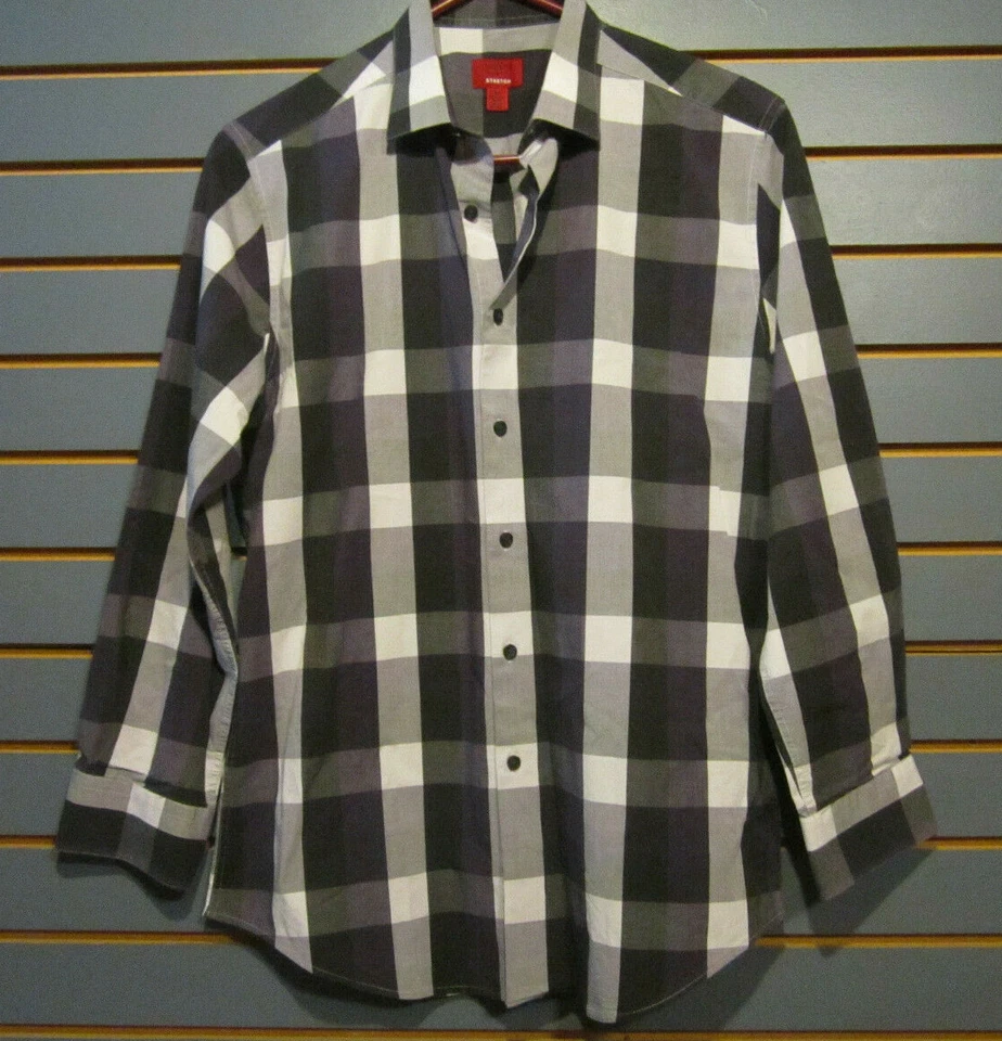 Camisa manga larga a cuadros Alfani - Talla Med. Foto 1 de 1