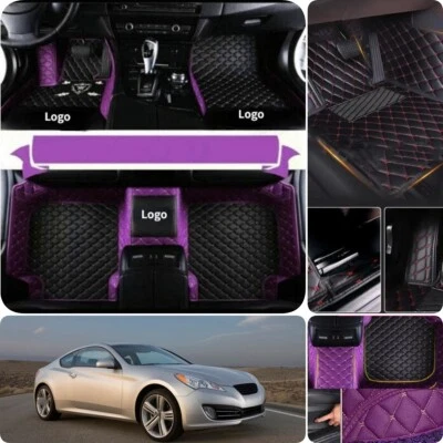 Alfombrillas impermeables para coche Hyundai Genesis cupé Tiburon Veloster Foto 1 de 4