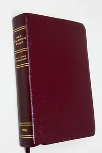 NLT New Believer's Bible Greg Laurie Burgundy Bonded Leather VGC - Imagen 1 de 12