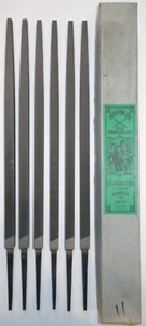 6 x Nicholson 13376 Square Smooth Hand File LARGE 12" - Vintage Made in USA NOS - Picture 1 of 5