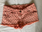 New coral hotpants with hearts size S by Lipsey BNWOT
