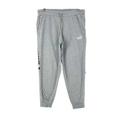 PUMA Hommes Gris Regular Fit Pantalons De Jogging Taille XL - Photo 1/4