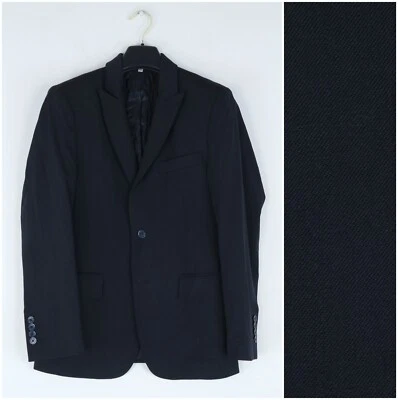Mens Black Blazer 34R UK Size Wool Sport Coat Jacket - Image 1 of 4