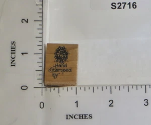 Stampendous 1997 Wood Block Rubber Stamp Hand Stamped By Flower Bouquet AA052 - Picture 1 of 4
