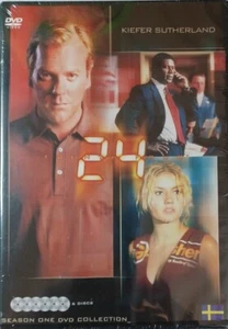 24 SEASON ONE 1 DVD NEW SEALED SWEDISH IMPORT ENGLISH LANGUAGE KIEFER SUTHERLAND - Picture 1 of 2