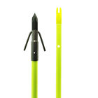New Muzzy Bowfishing Outlet Classic Chartreuse Fish Arrow with Carp Point