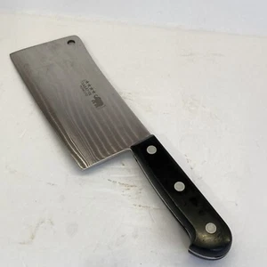 Vintage SABATIER Rowoco INOX Cleaver 6 inch Blade Made in France - Picture 1 of 11