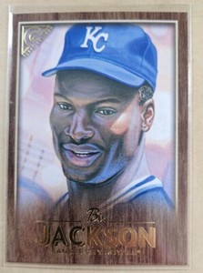 2018 Topps Gallery Wood Parallel Bo Jackson Kansas City Royals #68 SP