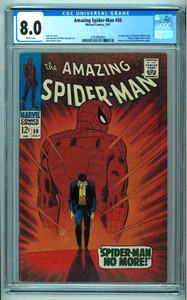 Amazing Spider-Man #50 CGC 8.0 White pages Marvel Silver Age! 1st Kingpin! - Picture 1 of 2