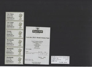 AUSTRALIA 2013 O/P MACHIN NDC B1 A SERIES A5GB13 Collector Strip AUSIPEX POST GO - Picture 1 of 1