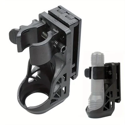 360° Rotating Flashlight Holder Quick Unplug Flashlight Holster Belt Tools - Image 1 of 4