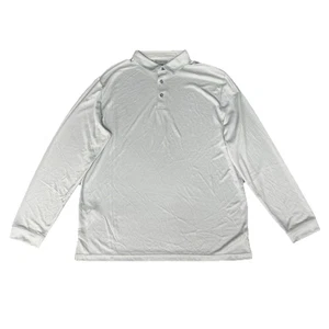 Camisa polo de manga larga PGA Tour Airflux UPF 15 para hombre talla L, gris claro nueva con etiquetas $52 - Imagen 1 de 8