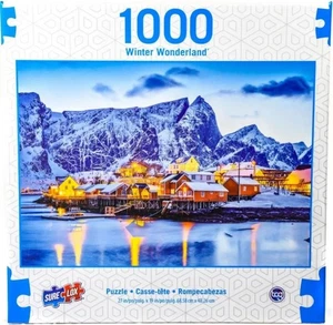 SureLox jigsaw puzzle;  Sakrisoy Village, Norway;  1000 pcs - Picture 1 of 2