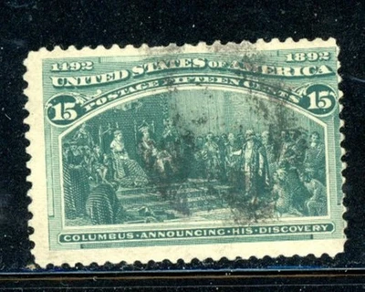 US Scott # 238 - Used - See Scan - CV=$80.00                   (1-C254) - Image 1 of 2