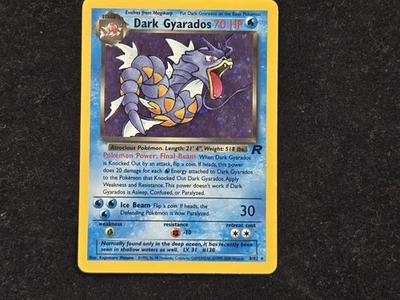 Pokémon TCG Dark Gyarados Holo Card 8/82 Heavily Played - Image 1 of 4