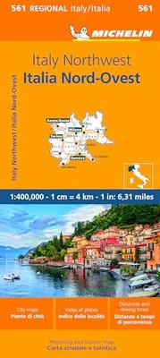 Italy Northwest Regional Map 561 (Michelin Regional Maps) by Michelin Book The - Image 1 of 2