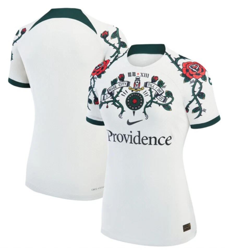 Camiseta deportiva local Nike Portland Thorns 2022 - 2023 - Off White para mujer Foto 1 de 1