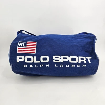 Vintage POLO SPORT RALPH LAUREN Blue Duffle Bag 20in x 11in Adjustable strap Y2K - Image 1 of 4