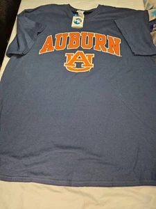 Gildan Heavy Cotton NCAA Auburn Tigers Blue T-Shirt Extra Large XL New Agenda - Picture 1 of 7