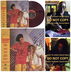 Salt-N-Pepa Signed Tramp Album COA Exact Proof Autographed Vinyl Record - Picture 1 of 7
