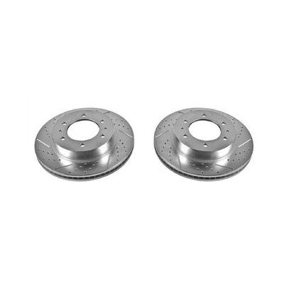 Power Stop AR8769XPR Drilled & Slotted Front Rotor Set for 06-10 Hummer H3 / H3T - Image 1 of 4