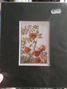Barker, Cicely Mary .MOUNTED/WRAPPED.PRINT 'THE ROBINS PINCUSHION FAIRY' 1930'S - Picture 1 of 3