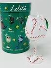 NIB Lolita Christmas Ornament Peppermint Mini Glass Holiday Treat Miniature