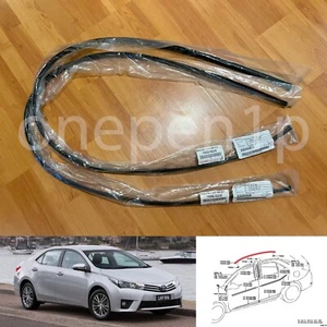 14-19 Genuine Toyota Corolla E170 Roof drip side finish molding rubber seal trim - Picture 1 of 5