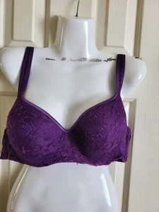 Fashion Bug Women's Purple Bra Size 40C - Picture 1 of 7