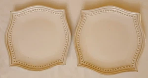 Roscher & Co Cortona Cream Square Salad Plate Set of 2 - Picture 1 of 24