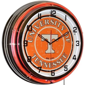 19" University of Tennessee Volunteers Est. 1794 Sign Double Neon Uhr (orange) - Bild 1 von 7