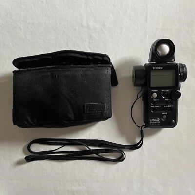 Medidor de luz Sekonic L-758DR DigitalMaster con estuche - Equipo de fotografía - Raro Foto 1 de 4
