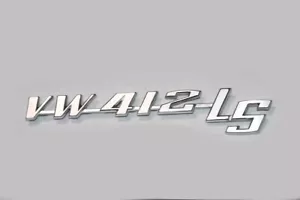 Für Sammler: Nagelneues OEM VW Typ 4 Emblem Schriftzug - VW 412 LS - Picture 1 of 3