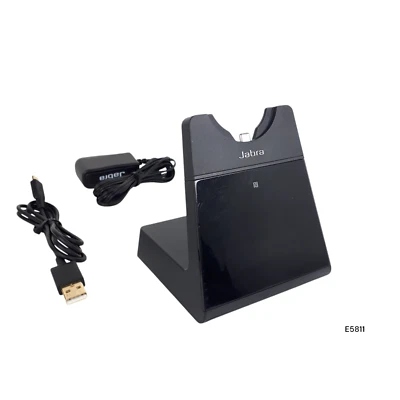 Jabra WHB050BS Engage 75 Wireless Headset Charging Base W/ Adapter Lot (5) E5811 - Image 1 of 4