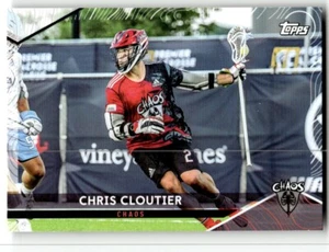 2022 Topps Premier Lacrosse League - Chris Cloutier #58 (RC) NM - Picture 1 of 2