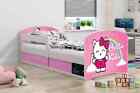 Kinderbett Leo 80x160 mit Matratze Einzelbett Weiß Rosa Hello Kitty Mädchen 20