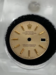 Genuine Rolex Datejust 26mm champagne Tapestry w/ Gold sticks 69173 179173 - Picture 1 of 2