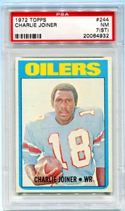 1972 Topps Charles Joiner #244 ST 7 PSA Certified - Bild 1 von 2
