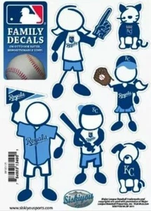 Kansas City Royals Outdoor Rated Vinyl Family Decals MLB Licensed Baseball - Picture 1 of 3
