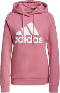 Adidas Loungewear Sweater Essentials Logo Fleece Hoodie H10140 - Pink - Picture 1 of 4