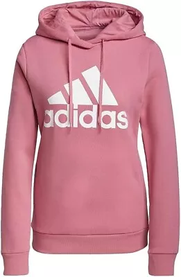 Adidas Loungewear Sweater Essentials Logo Fleece Hoodie H42013 - Pink - Image 1 of 4