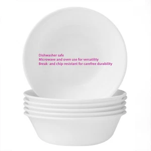 Corelle Classic Winter Frost White, 18 Oz Lightweight Soup Bowls, Set of 6 - Picture 1 of 6