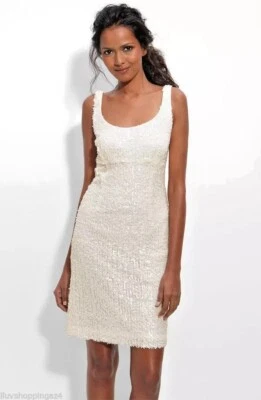 Suzi Chin for Maggy Boutique Paillette Sequin Dress Formal Cocktail Wedding Sz 0 - Image 1 of 4