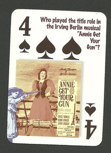 Ethel Merman Annie Get Your Gun  Irving Berlin Neat Playing Card #6Y4
