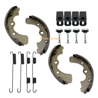 Front Brake Shoes W/Springs Pins Kits for Kawasaki Mule 3000 3010 3020 4000 4010 - Image 1 of 4
